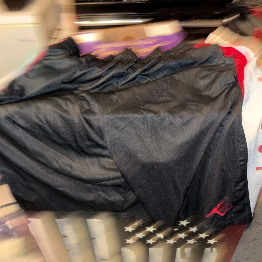 Jordan Athletic Shorts with Red Logo XXL